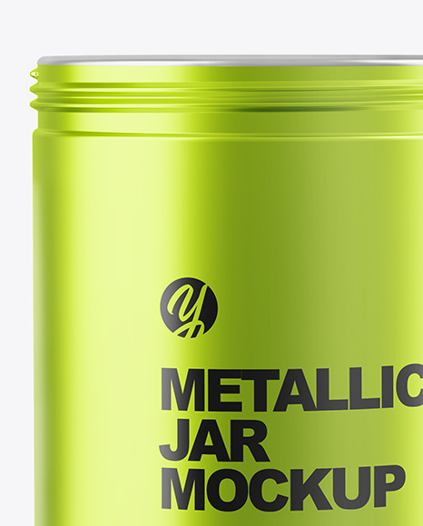 Metallic Jar Mockup