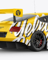 Sport Car Mockup - Back Half Side View