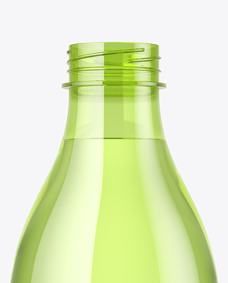 Colored Plastic Bottle Mockup