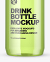 Colored Plastic Bottle Mockup