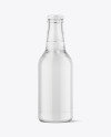 Clear Glass Water Bottle Mockup