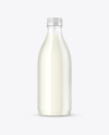 Clear Plastic Milk Bottle Mockup