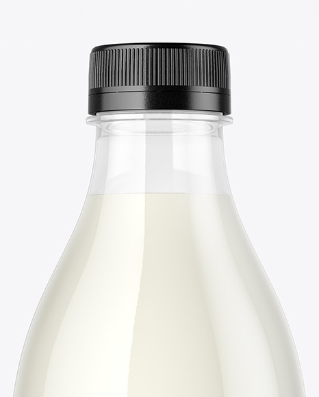 Clear Plastic Milk Bottle Mockup