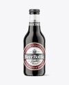 Amber Glass Dark Beer Bottle Mockup