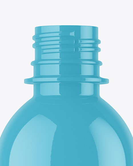 Glossy Plastic Bottle Mockup