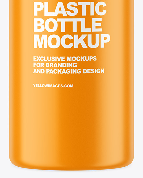 Matte Plastic Bottle Mockup