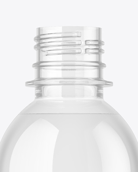 Clear Glass Bottle Mockup