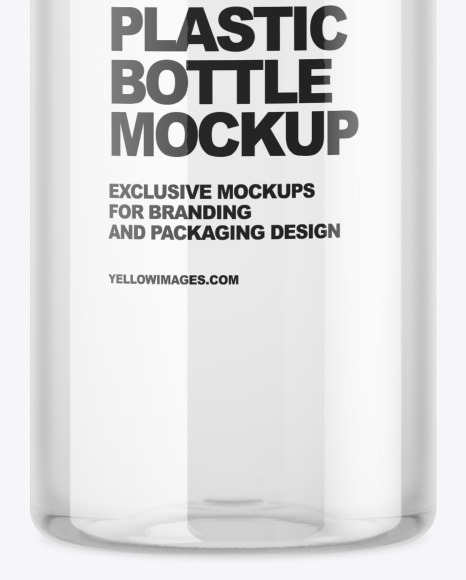 Clear Glass Bottle Mockup