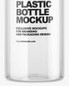 Clear Glass Bottle Mockup