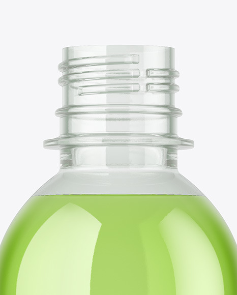 Clear Glass Bottle Mockup