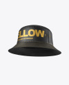 Leather Bucket Hat Mockup