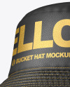 Leather Bucket Hat Mockup