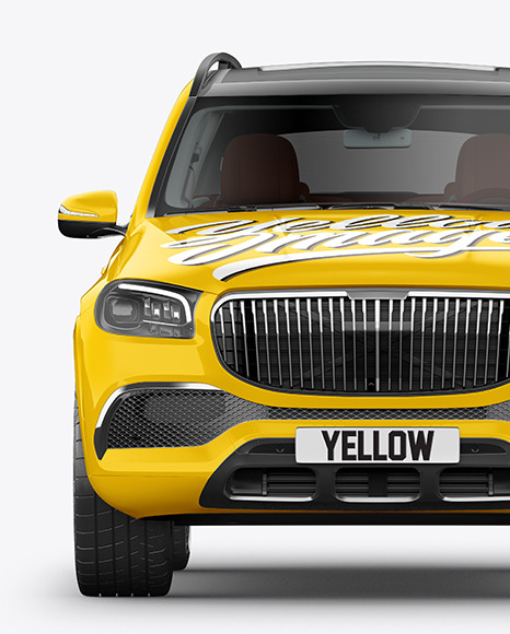 Full-size luxury SUV Mockup - Front View