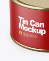 Tin Can With Pull Tab Mockup