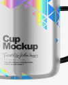 Glossy Metallic Cup Mockup