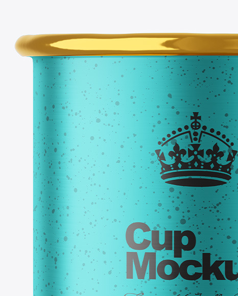 Matte Metallic Cup Mockup