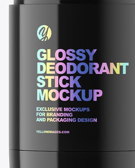 50g Glossy Plastic Deodorant Stick Mockup