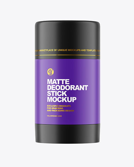 50g Matte Plastic Deodorant Stick Mockup