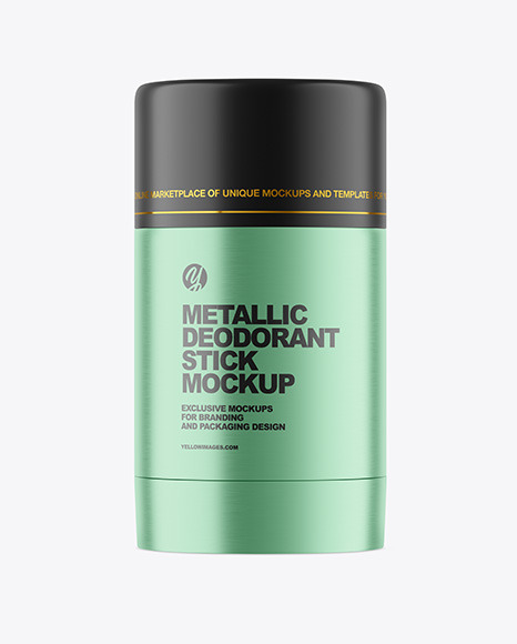 50g Matte Metallic Deodorant Stick Mockup