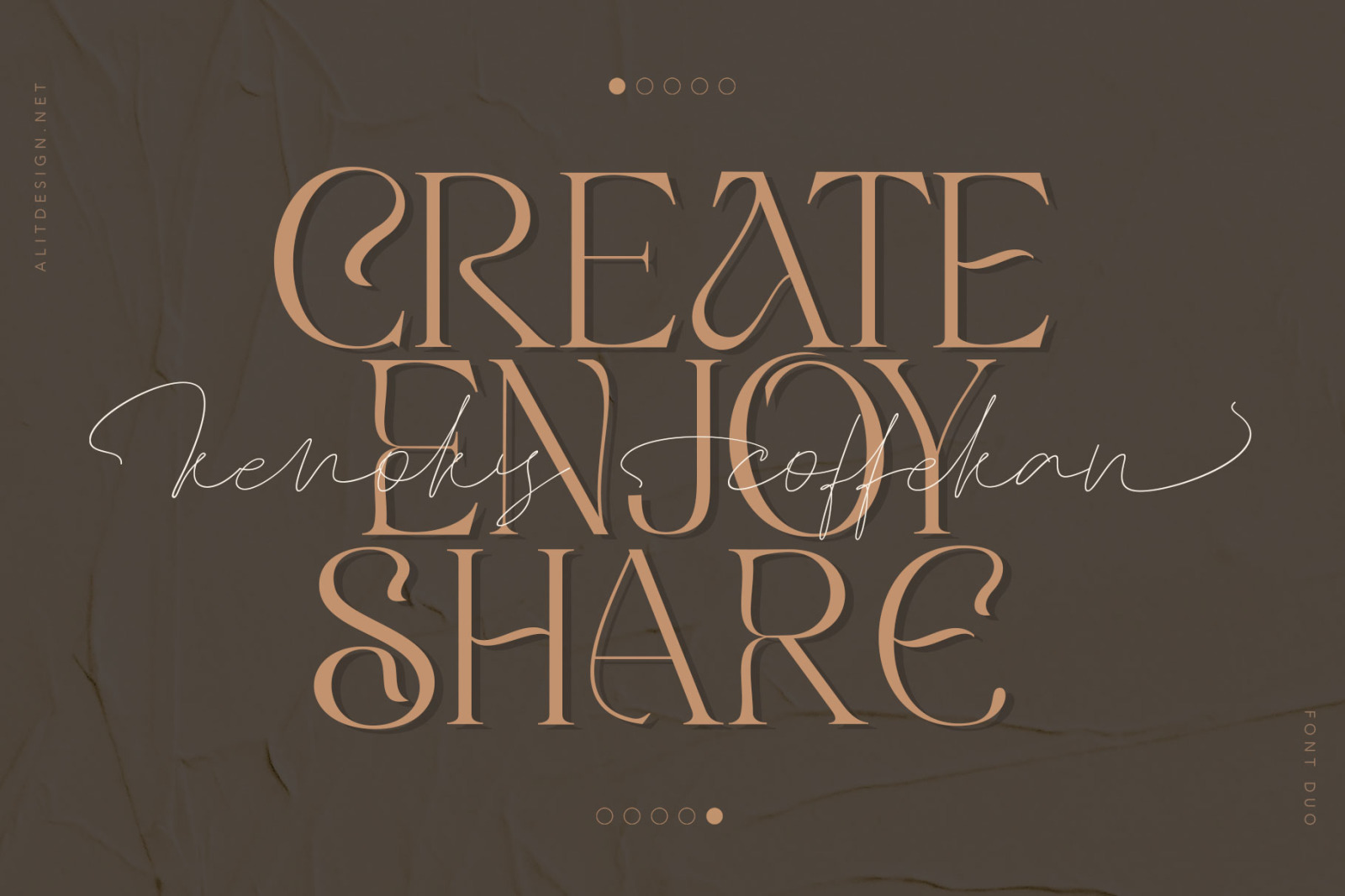 Kenoky Coffekan Font Kenoky Coffekan Font
