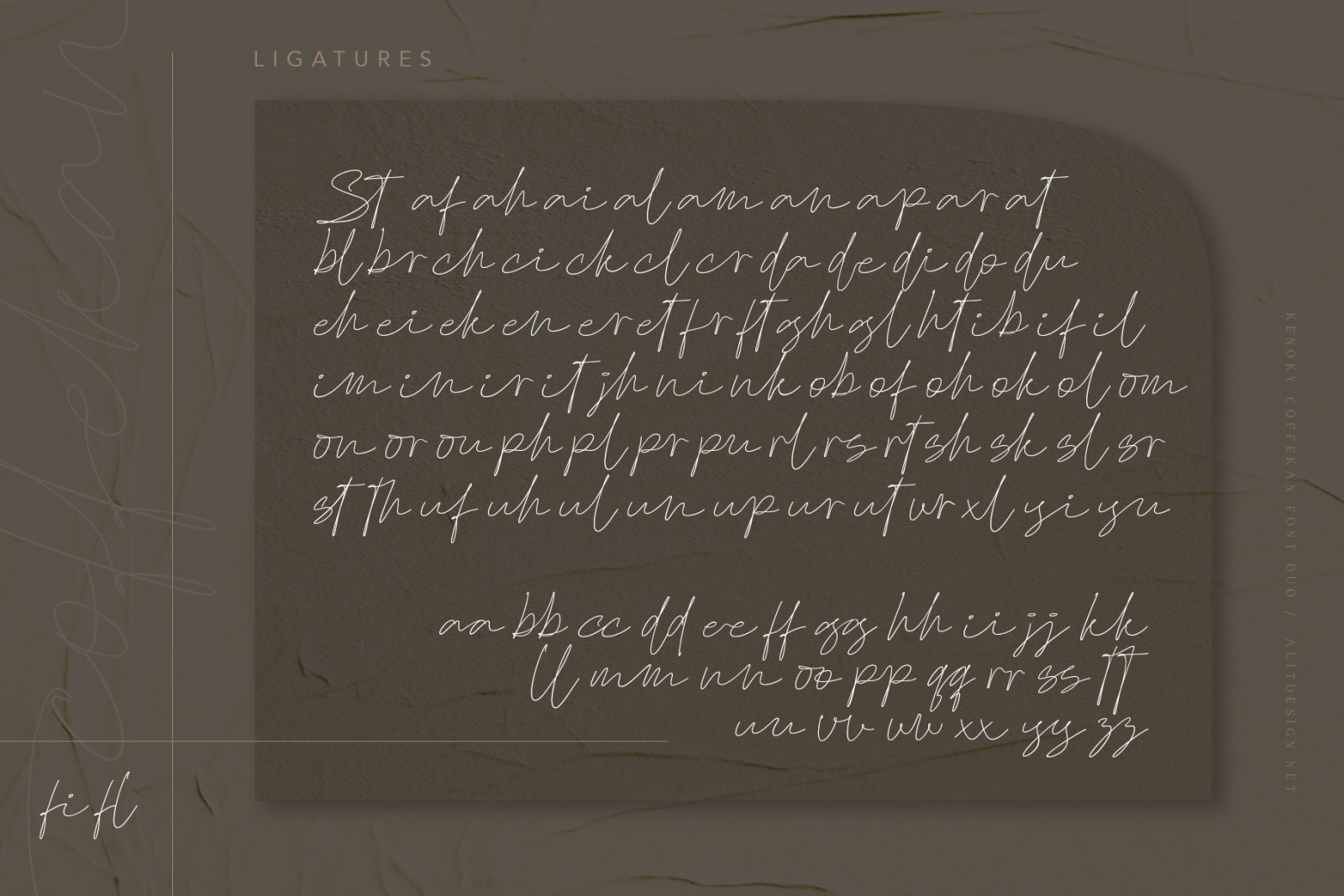 Kenoky Coffekan Font Kenoky Coffekan Font