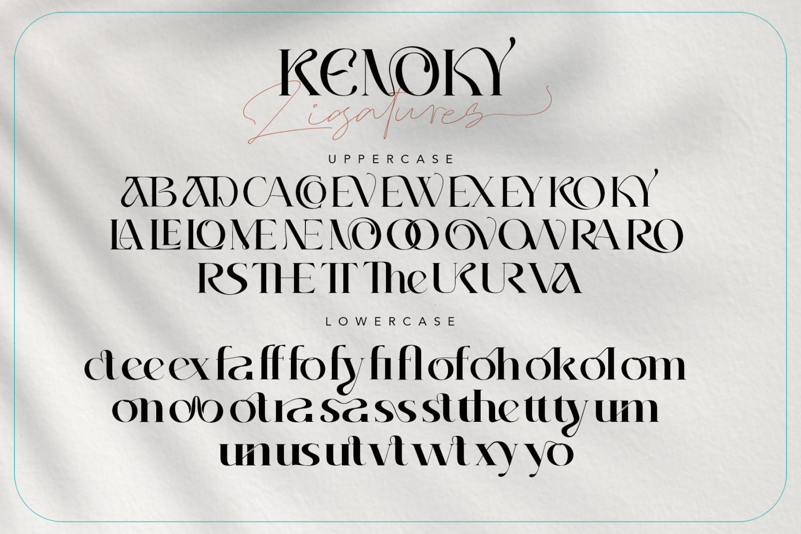 Kenoky Coffekan Font Kenoky Coffekan Font