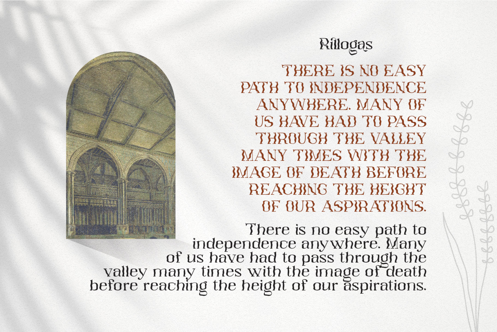 Rillogas Font Rillogas Font