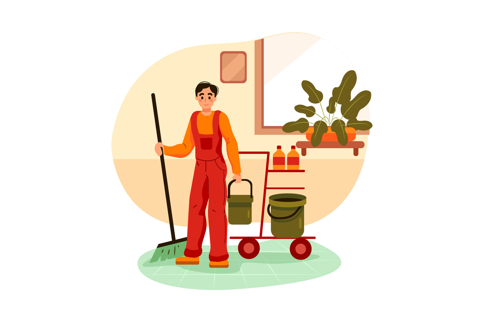 M237_ House Cleaning Illustrations M237_ House Cleaning Illustrations