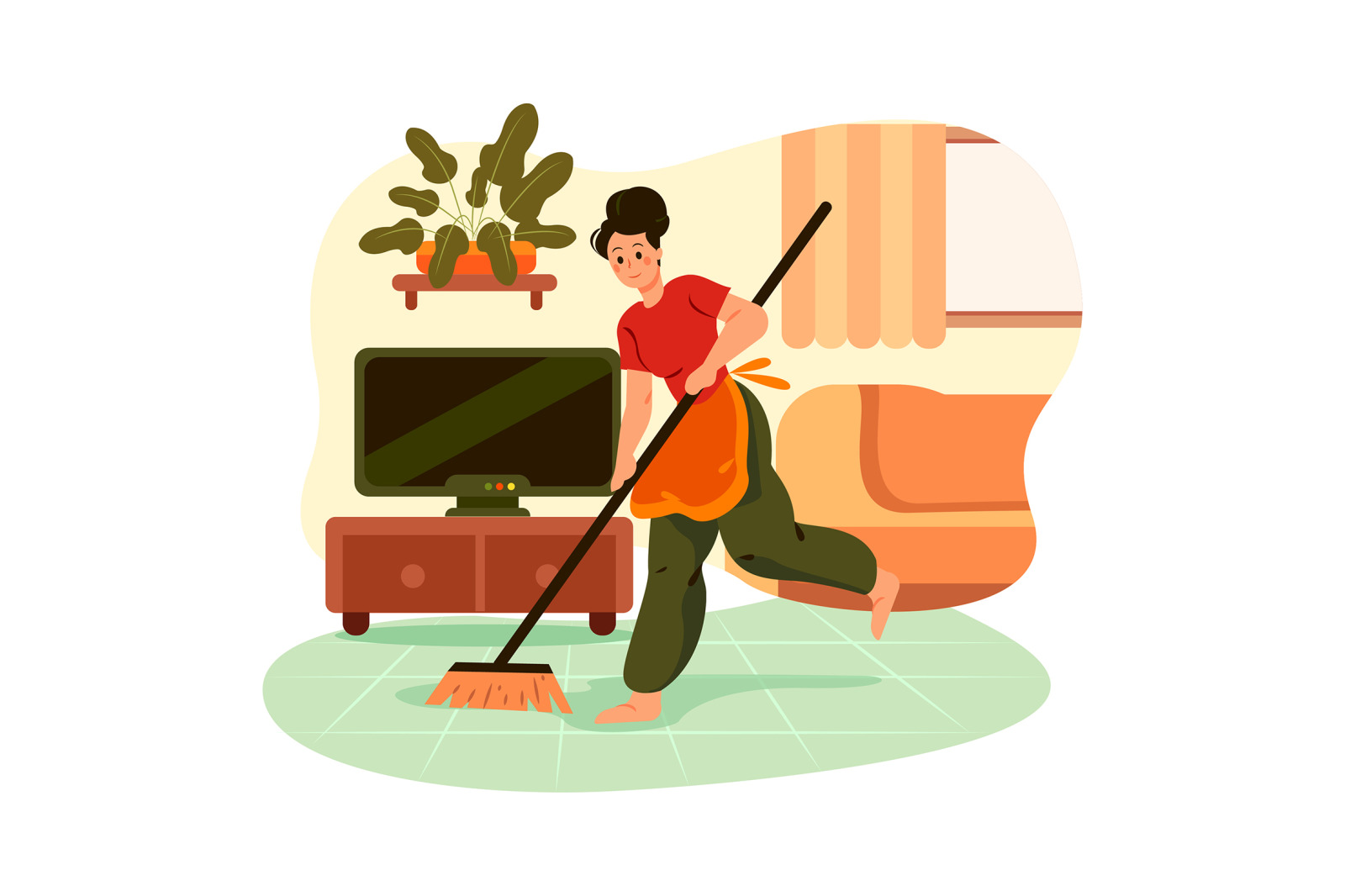 M237_ House Cleaning Illustrations M237_ House Cleaning Illustrations