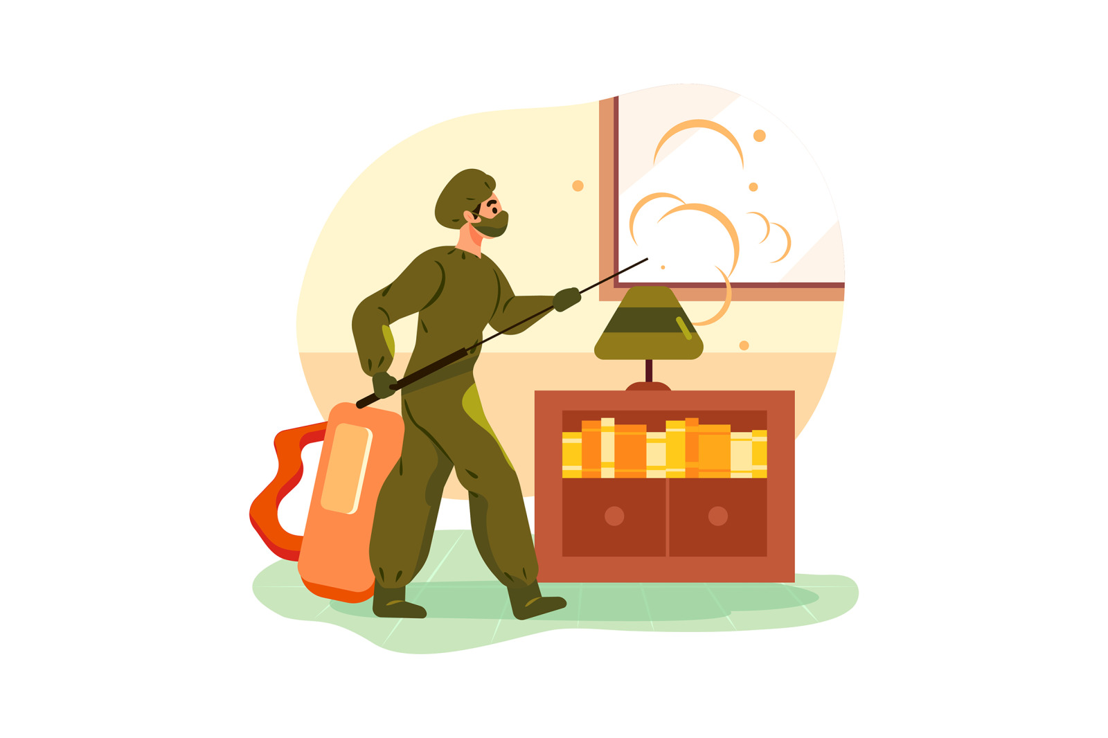M237_ House Cleaning Illustrations M237_ House Cleaning Illustrations