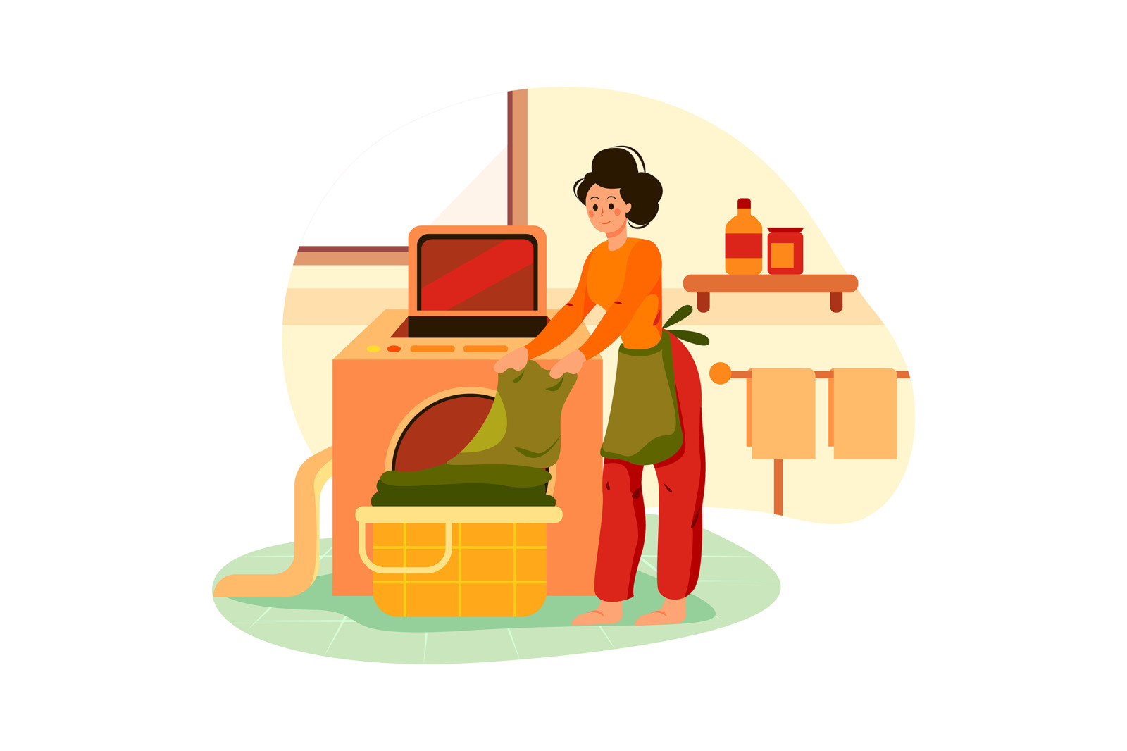 M237_ House Cleaning Illustrations M237_ House Cleaning Illustrations