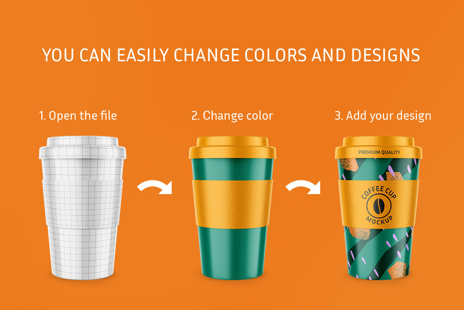 Reusable Coffee Cup Mockup Reusable Coffee Cup Mockup