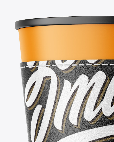 Matte Cup with Holder Mockup