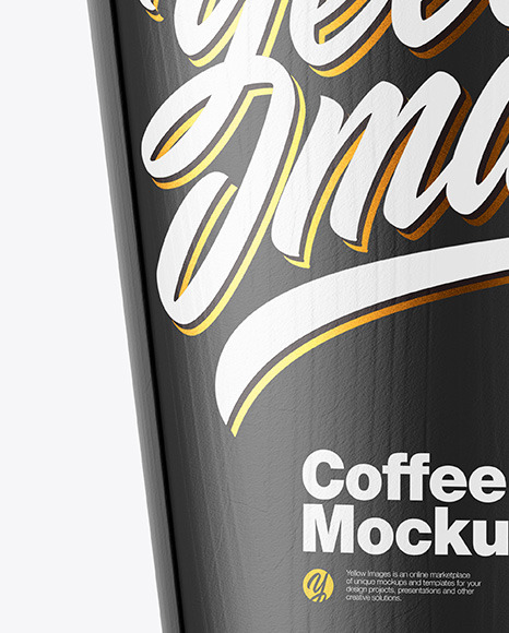 Kraft Coffee Cup w/ Holder Mockup