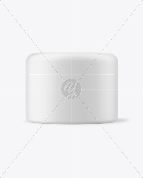 Matte Cosmetic Jar Mockup