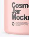 Matte Cosmetic Jar Mockup