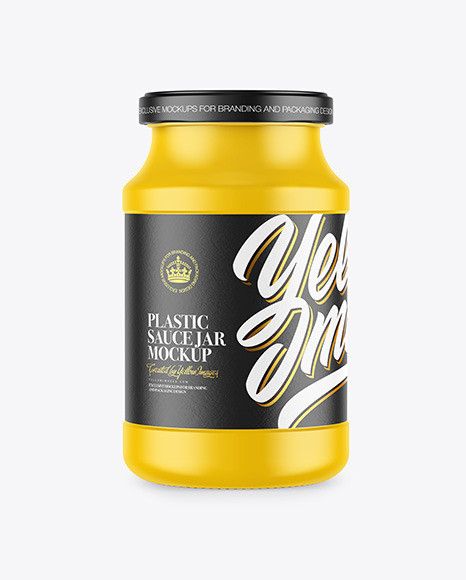 Plastic Sauce Jar Mockup - Honey jar mockup