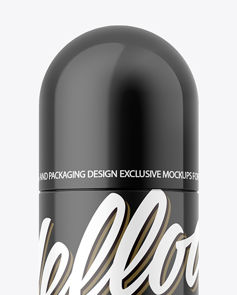 Glossy Spray Bottle Mockup