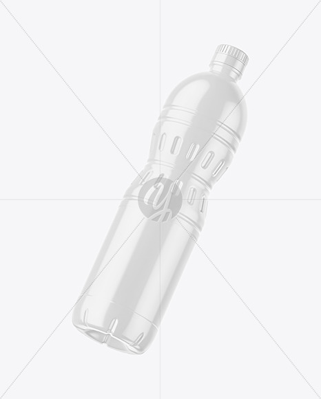 Glossy Plastic Bottle Mockup