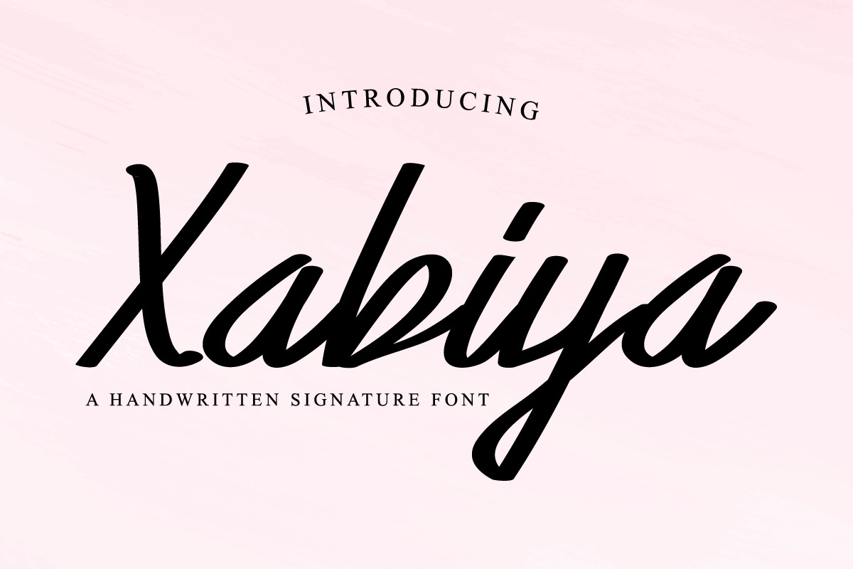Xabiya Signature Font Xabiya Signature Font