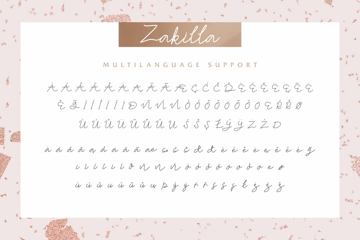 Zakilla Handwritten Script Font Zakilla Handwritten Script Font