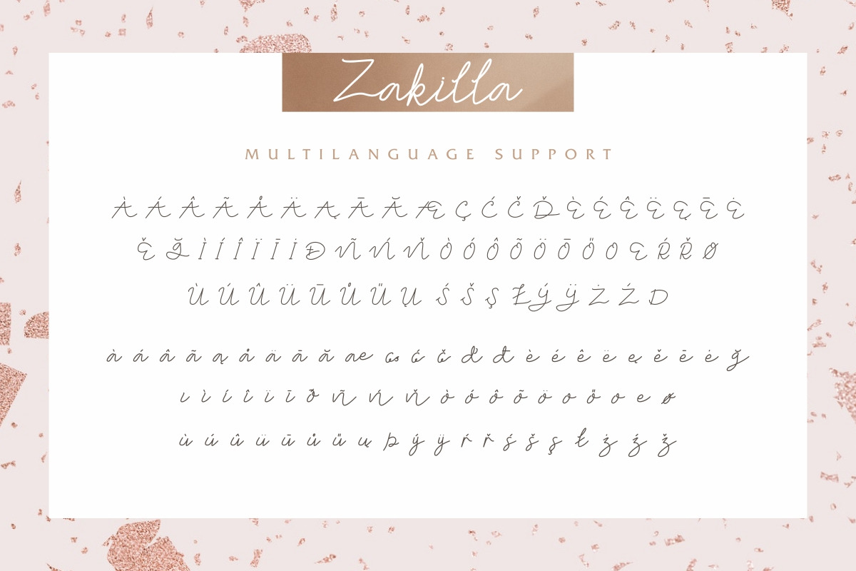 Zakilla Handwritten Script Font