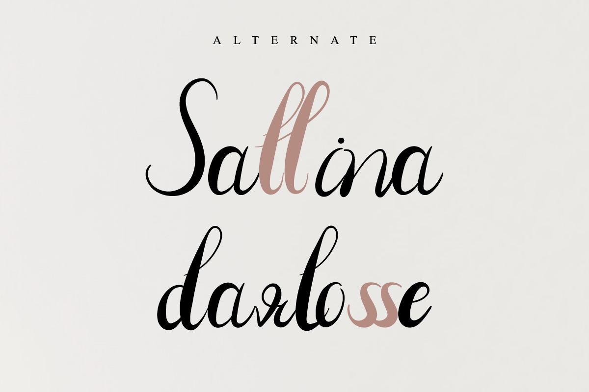 Alloycia Calligraphy Font Alloycia Calligraphy Font