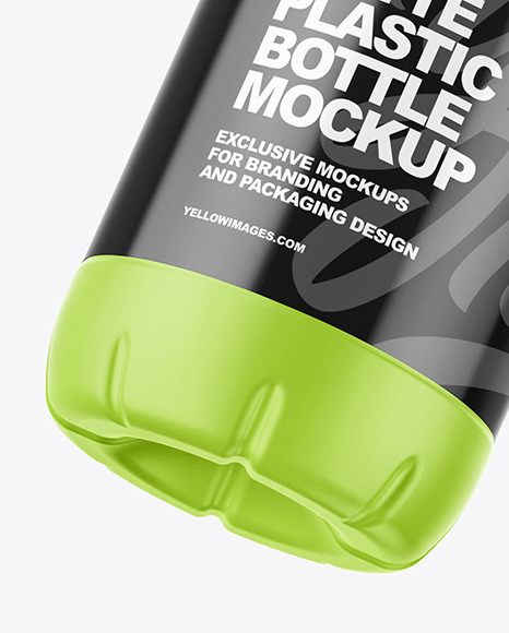 Matte Plastic Bottle Mockup