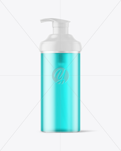 Frosted Color Liquid Cosmetic Bottle Mockup