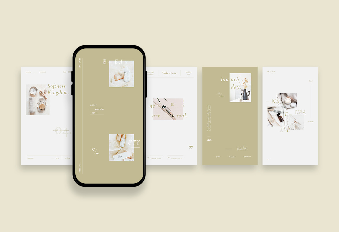 Artistic Beauty Product Bohemian Style Instagram Template Artistic Beauty Product Bohemian Style Instagram Template