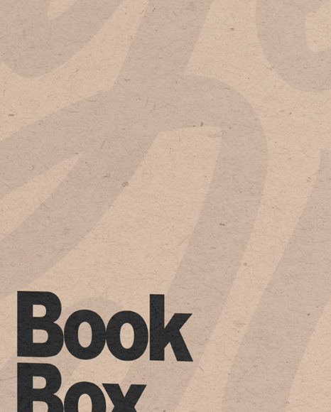 Set of Books in a Kraft Paper Box Mockup