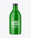 Glossy Plastic Bottle Mockup