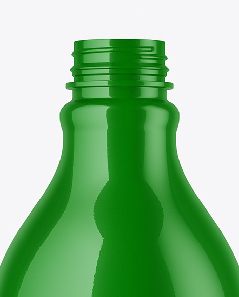 Glossy Plastic Bottle Mockup