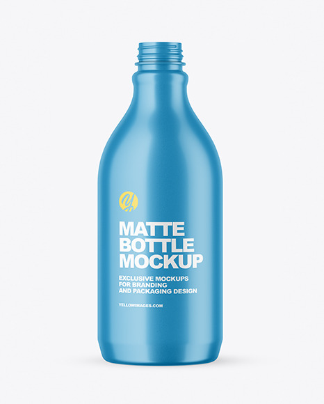 Matte Plastic Bottle Mockup